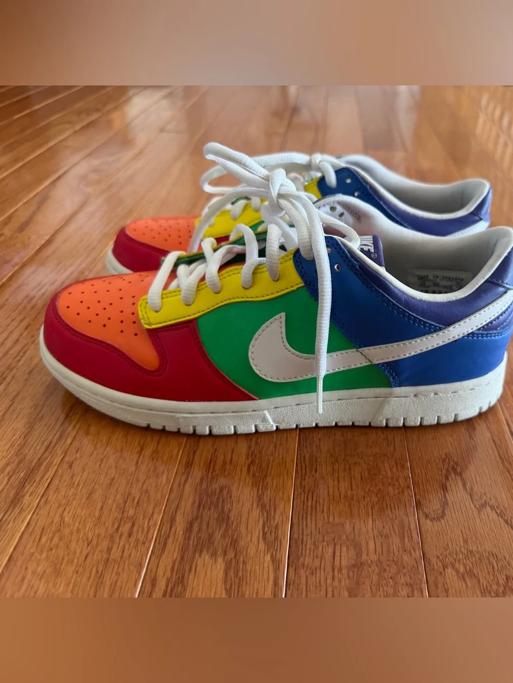 Nike Dunk Low multi color rainbow rare sneakers 6Y